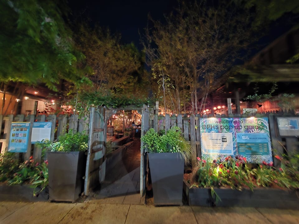 Beer garden within walking distance as most things in Center Philly