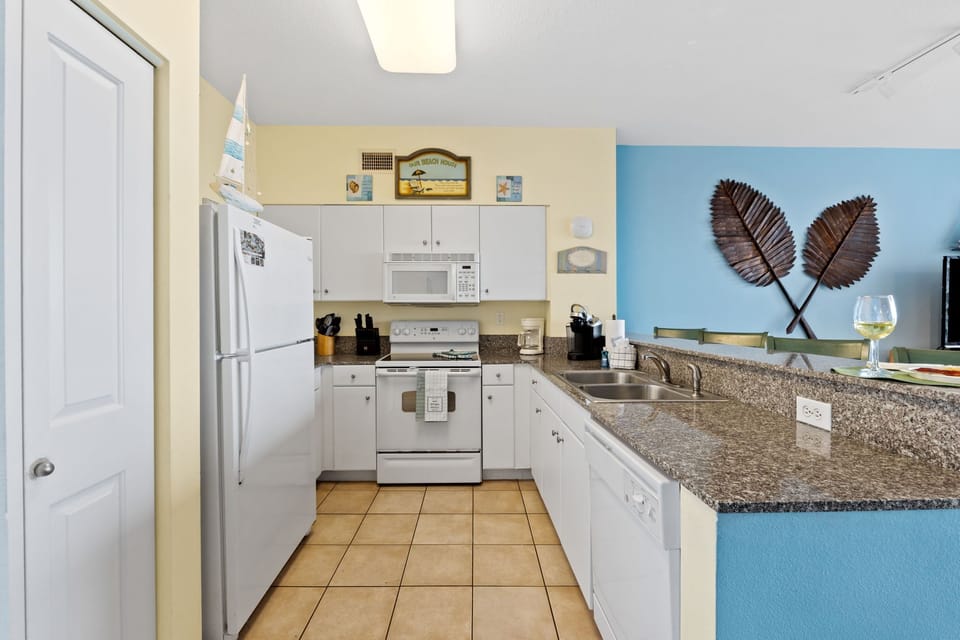 Full Size Kitchen with Gulf Views