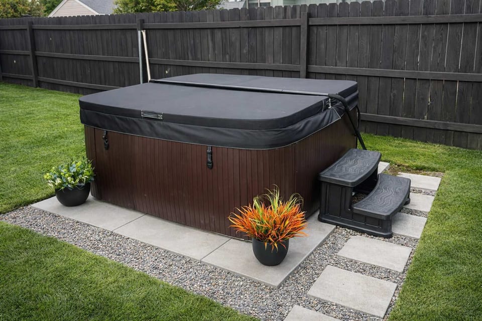 Hot tub for year round fun 