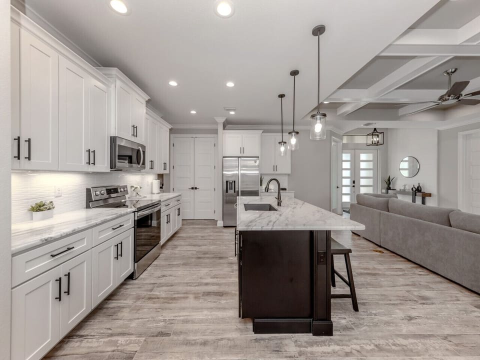 Fully stocked kitchen