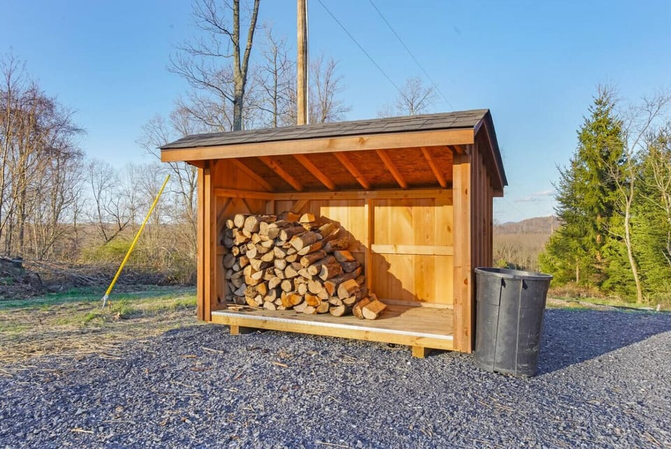Firewood available for the firepit