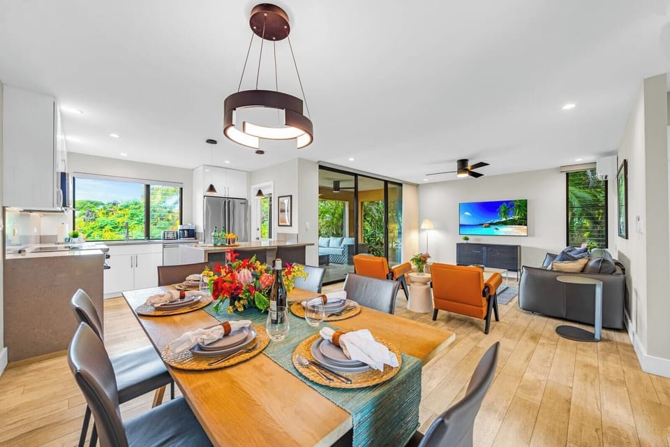 Enjoy meals together in a bright and welcoming dining area