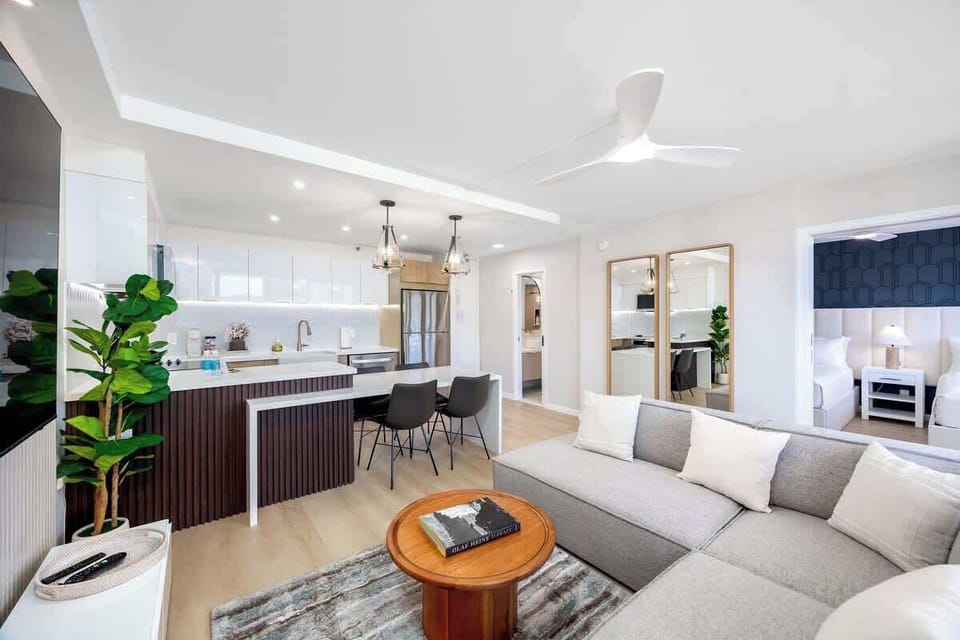 Welcome to this beautifully renovated space, where an open-concept living area and full kitchen invite you to relax and create delicious memories together!
