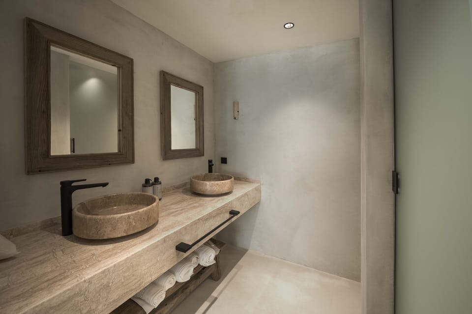 Premium Room, Patio | Bathroom | Shower, hair dryer, slippers, towels