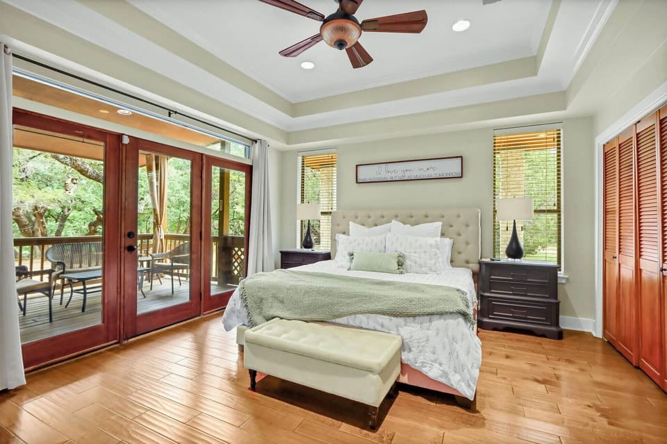Beautiful Primary Bedroom with deck access