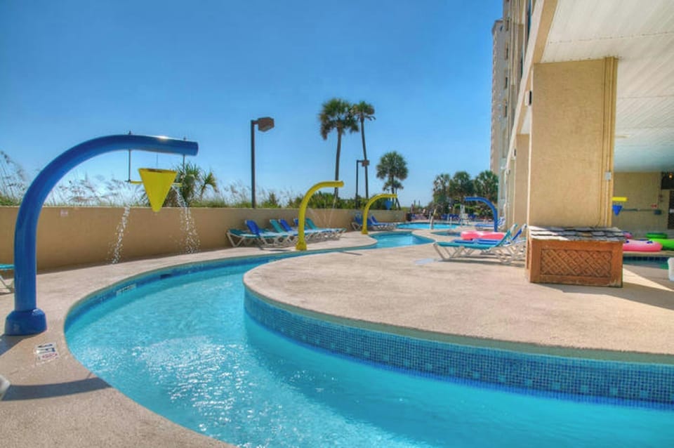 Float around the lazy river on a lazy afternoon.