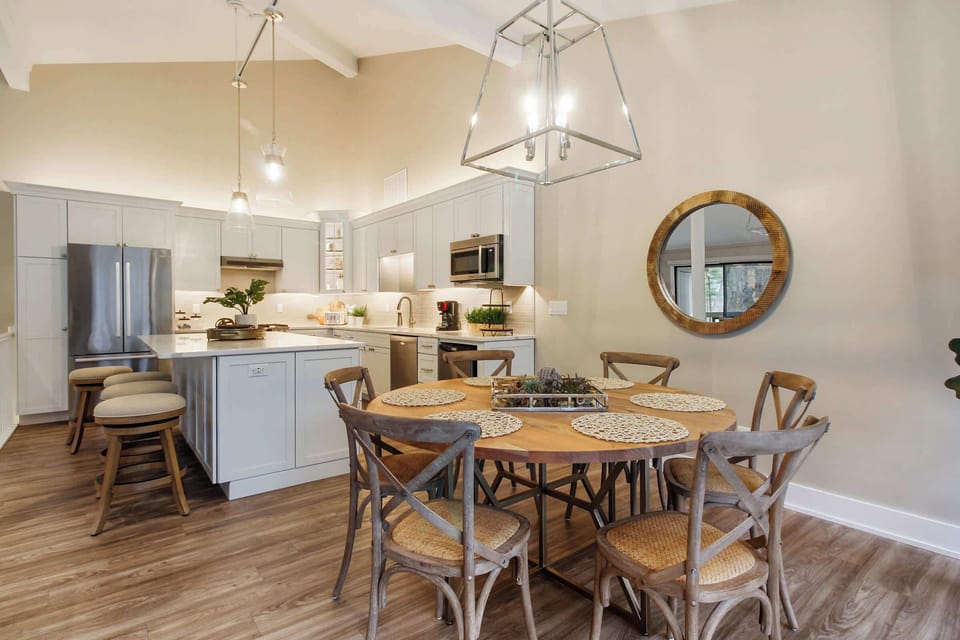 Condo, Multiple Beds, Patio, Garden View (All Decked Out at Abbey Springs) | Dining