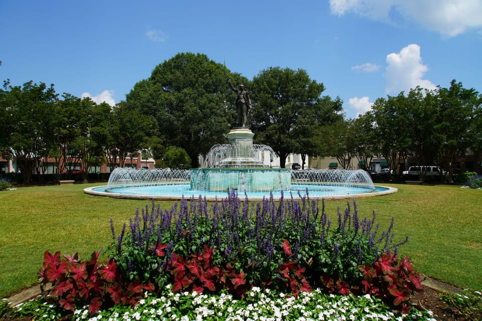 The fountain on "The Square", downtown LaGrange