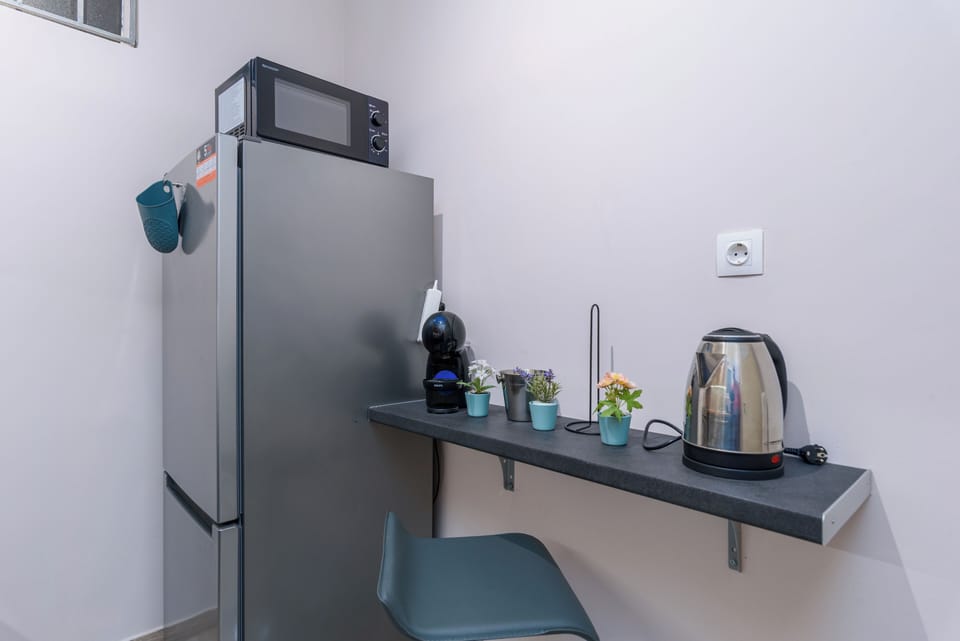 Apartment, 1 Bedroom, Kitchen, City View | Private kitchen | Full-size fridge, microwave, oven, stovetop