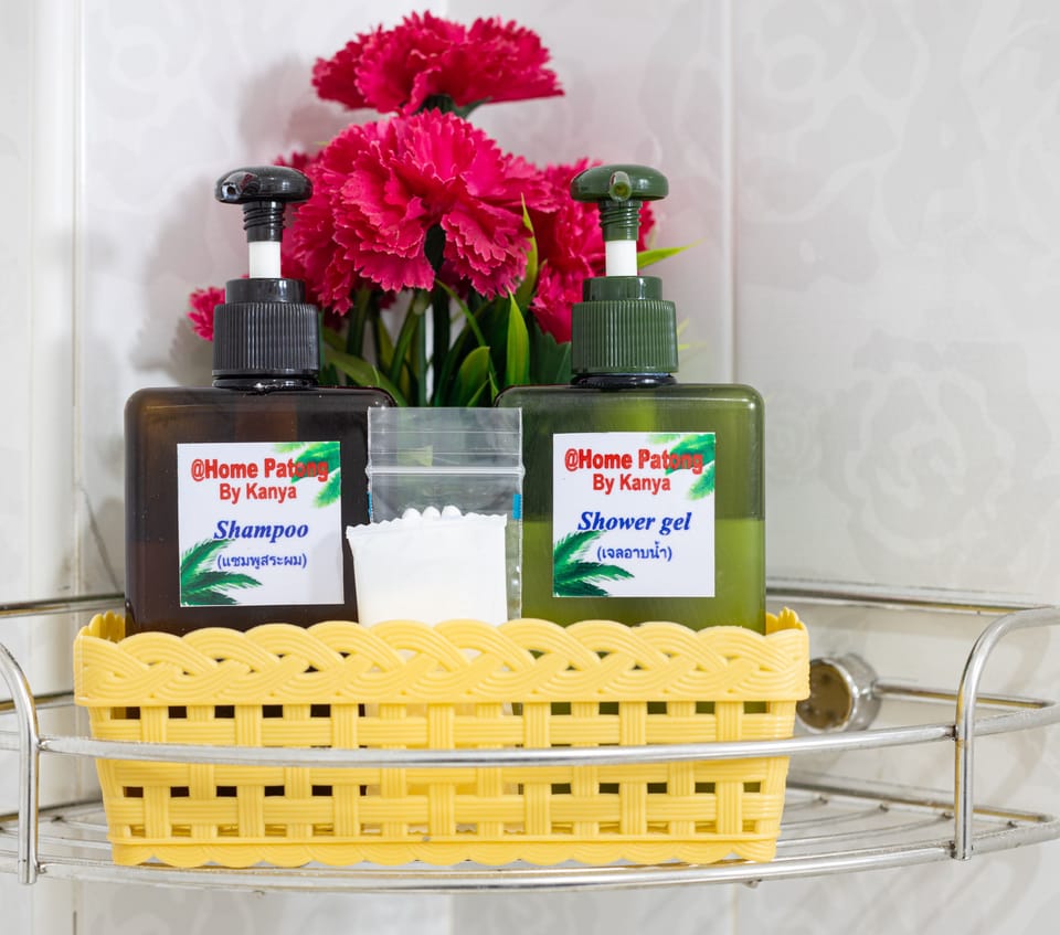 Standard Double Room | Bathroom | Shower, hair dryer, towels, soap