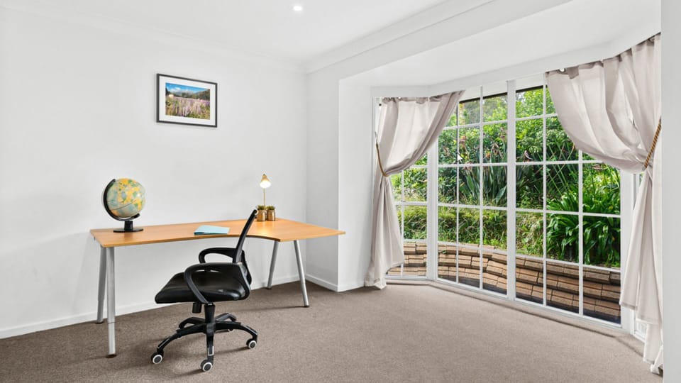 work space - downstairs l shaped lounge area