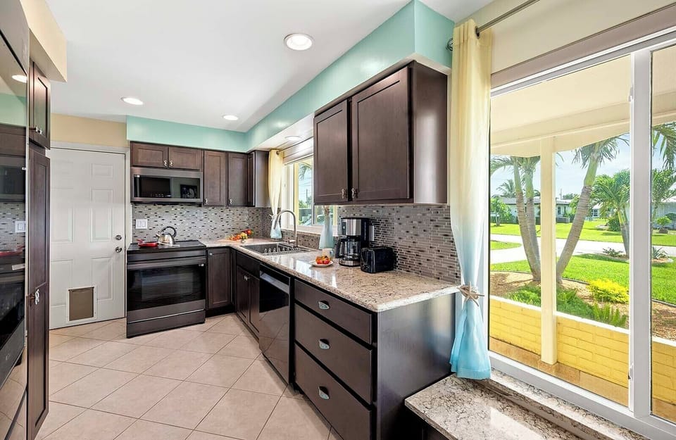 Kitchen with Views of the Yard