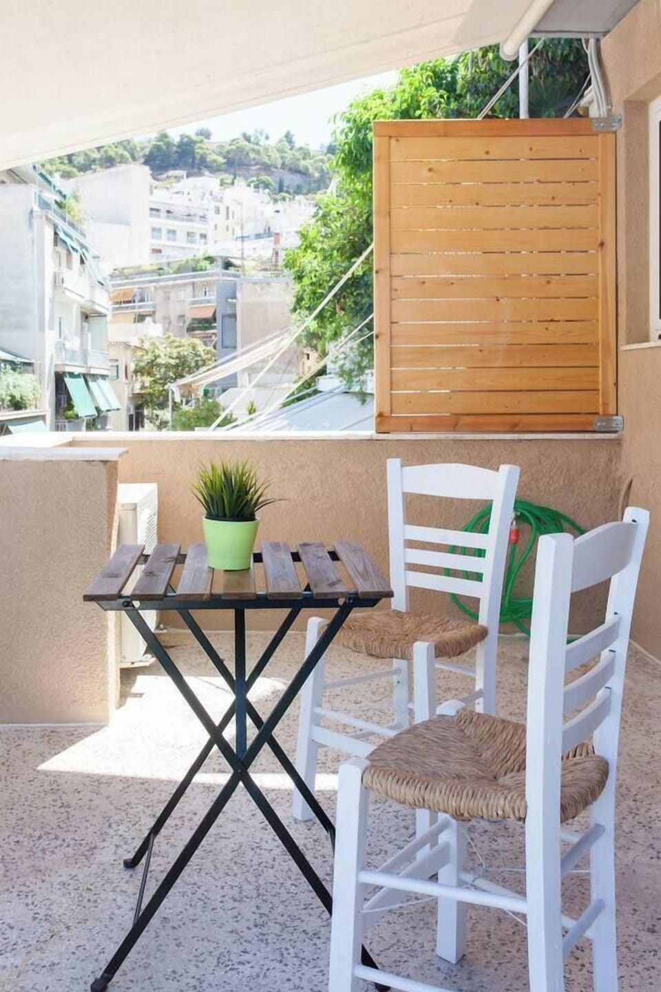 Bedroom balcony outdoor sitting space