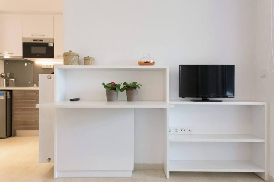 Living area desk & TV