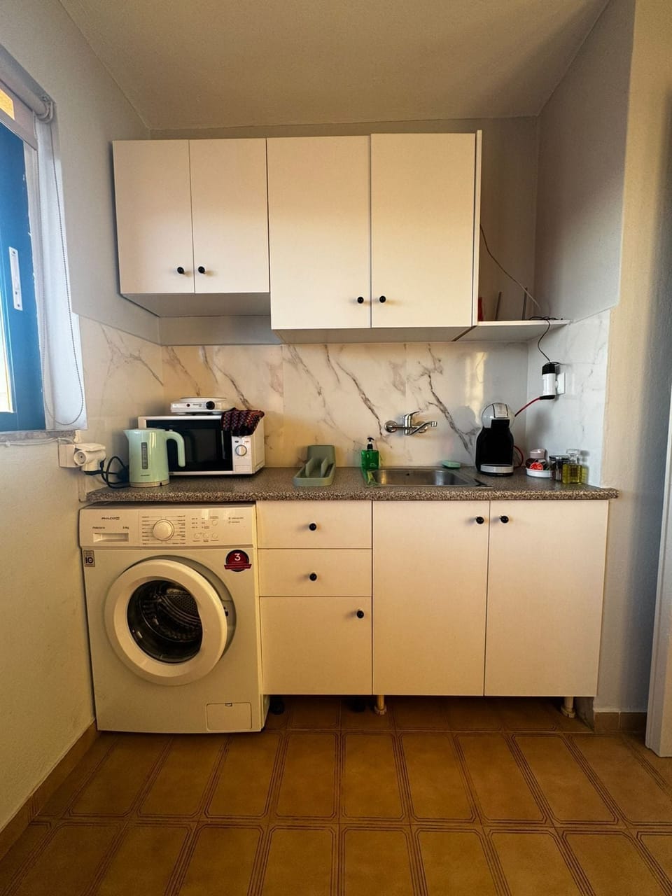 Panoramic Triple Room, Balcony, Mountain View | Private kitchen | Full-size fridge, microwave, stovetop, espresso maker