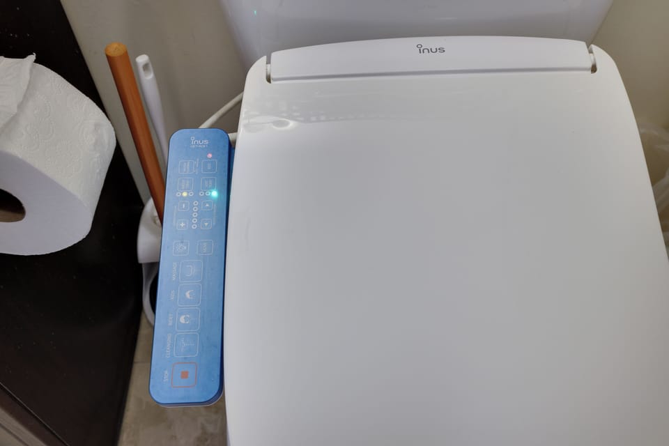 Bidet in upstairs bathroom