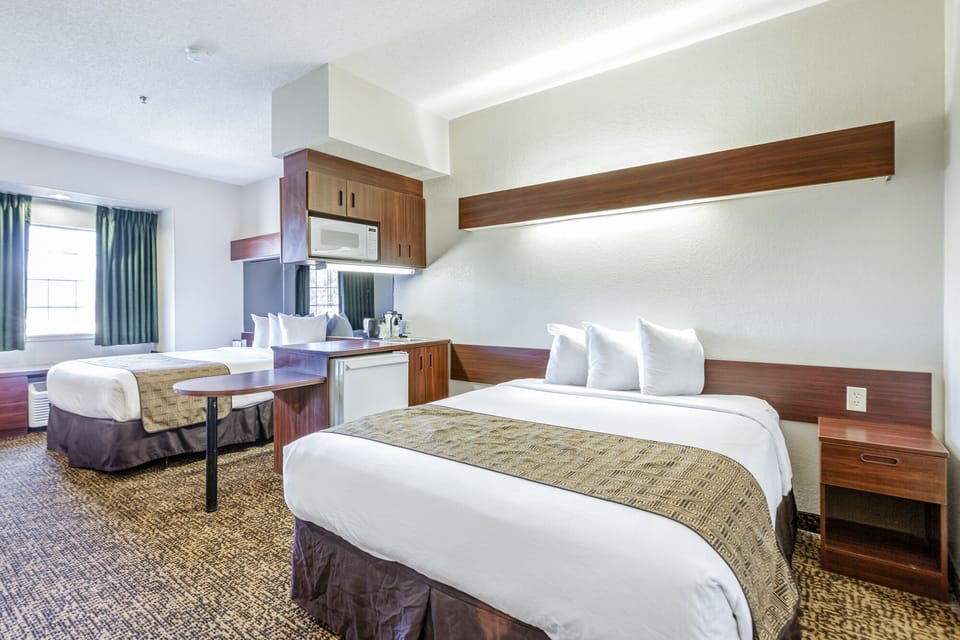 Premium Room, 2 Queen Beds | 1 bedroom, desk, iron/ironing board, free WiFi