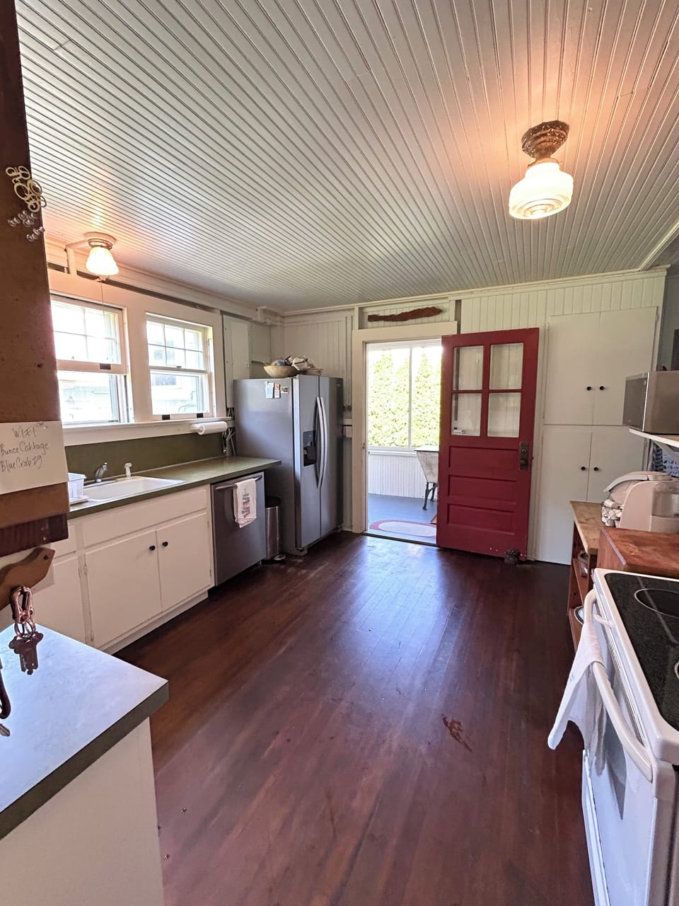 Kitchen leading to the Back Porch
