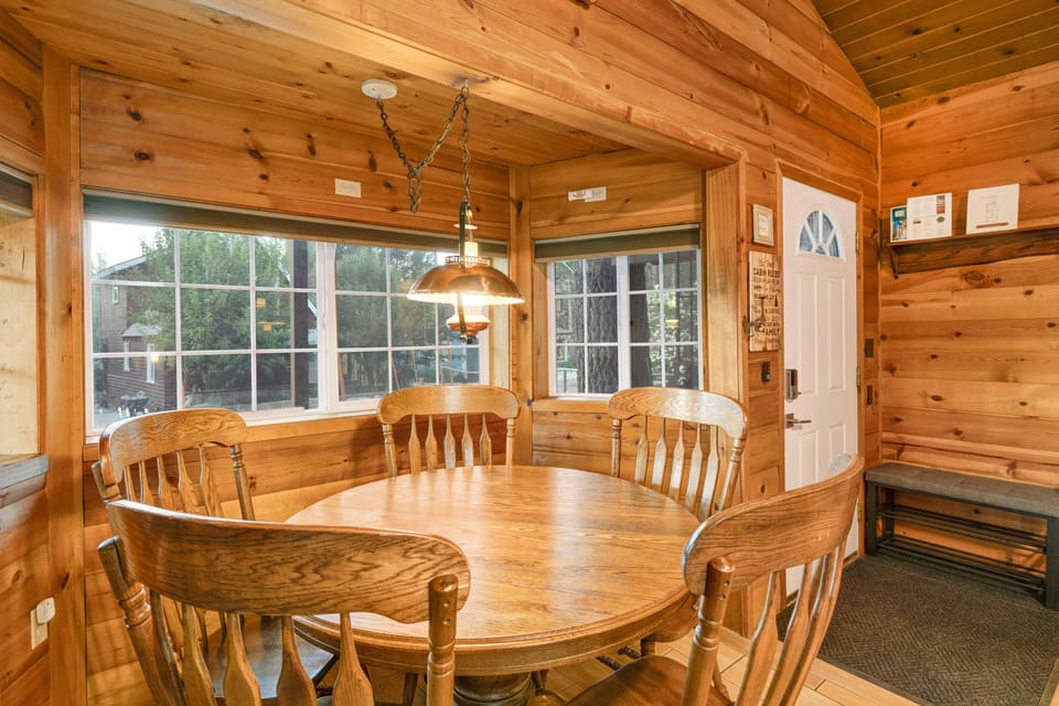 Inviting dining area designed for comfort and connection. The space feels open and airy, with a warm atmosphere that makes everyday meals and special gatherings equally enjoyable.