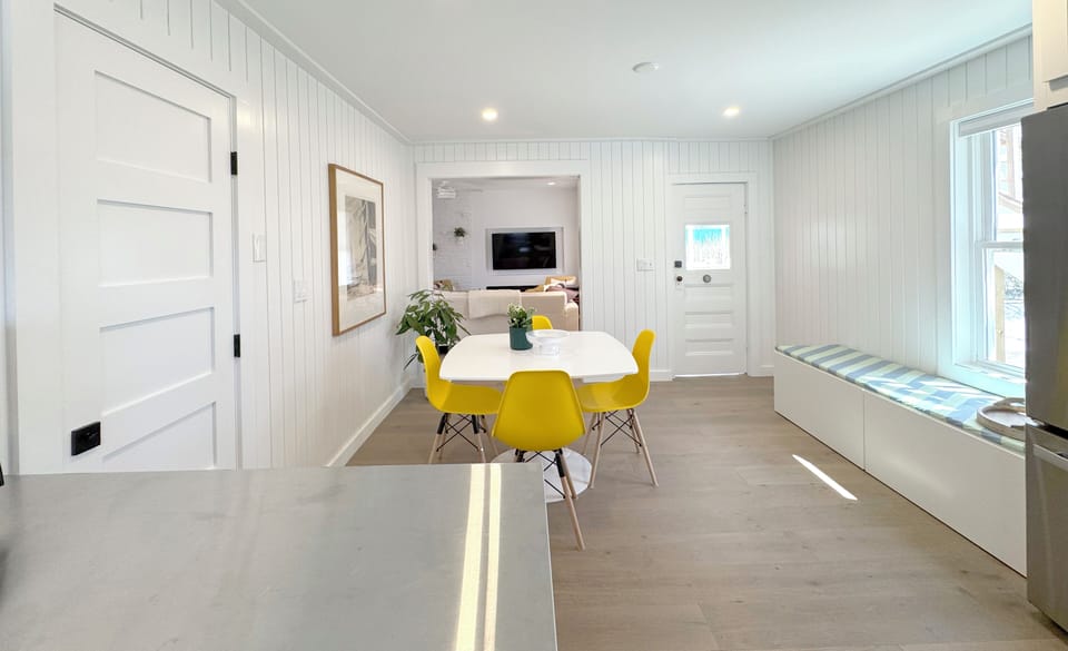 dining room, kitchen