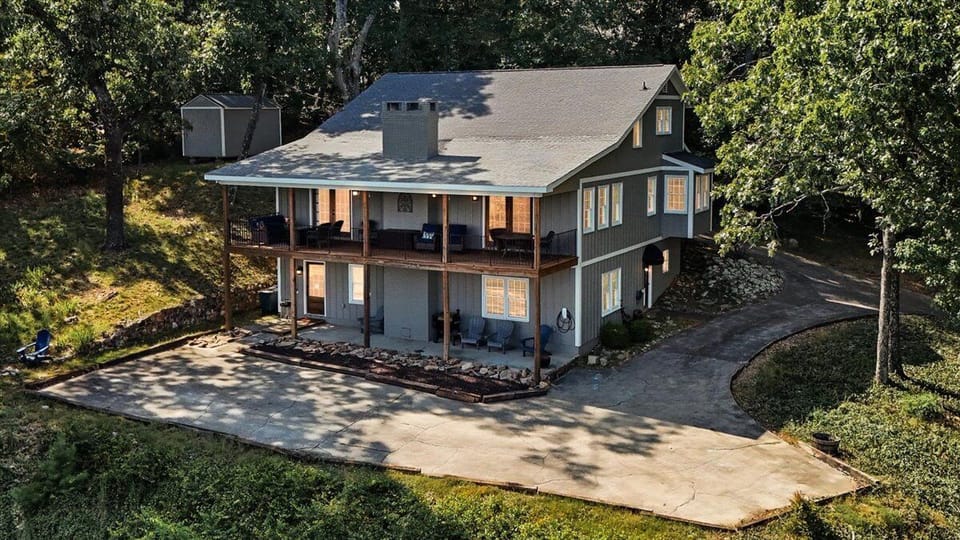 This cozy two-story home offers stunning views while remaining just minutes from town for the perfect blend of privacy and convenience.