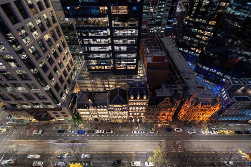 Street view from the balcony 