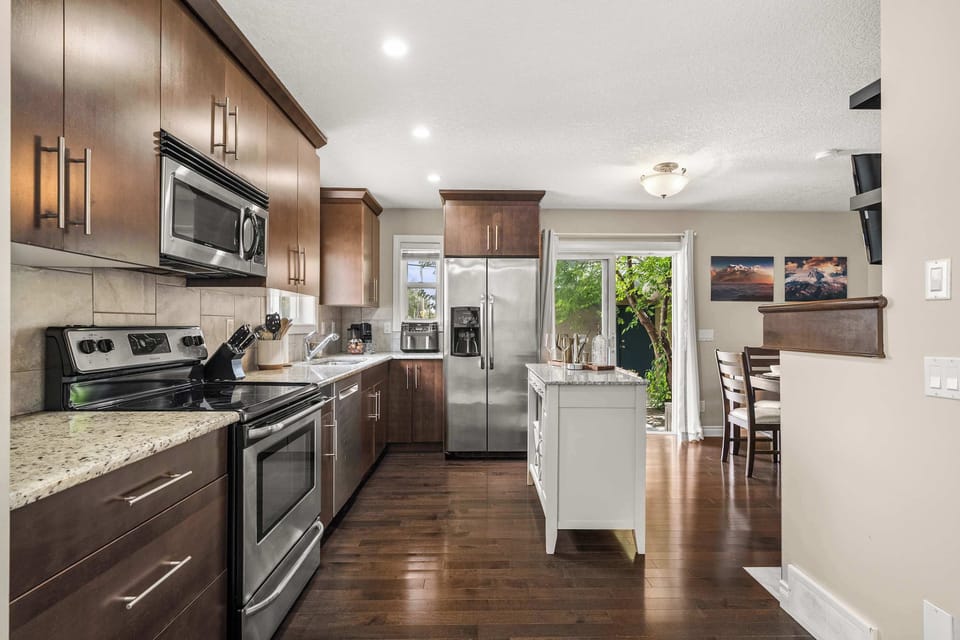 Full Kitchen with Stainless Steel