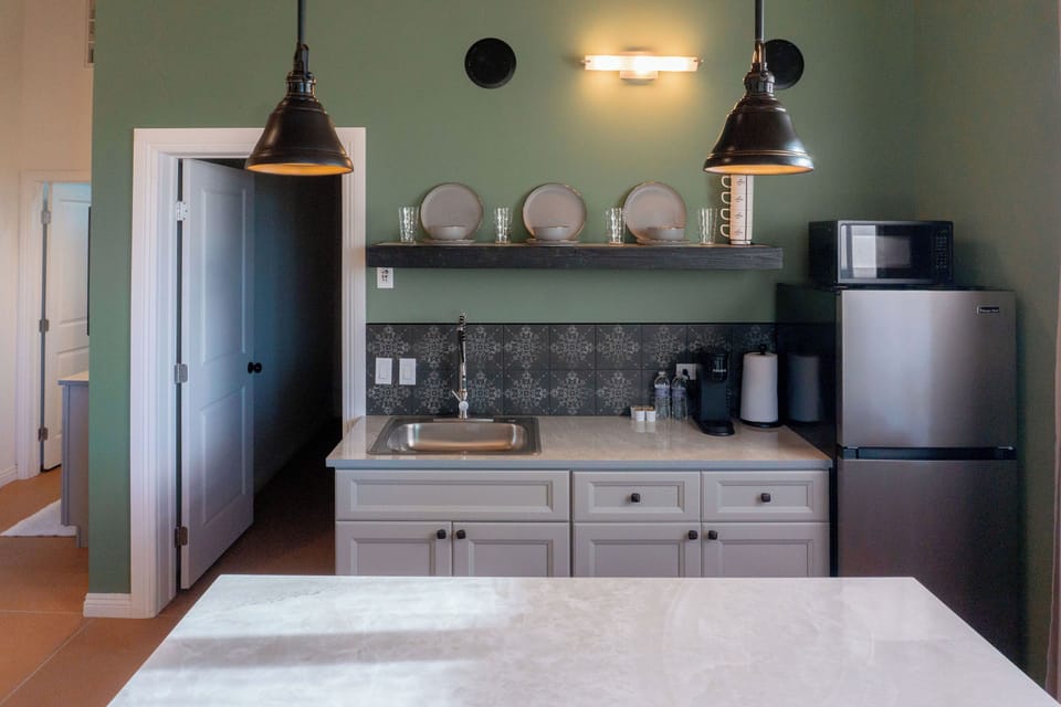 Family Cabin, 2 Bedrooms, Pets Allowed, Mountain View | Private kitchen | Full-size fridge, electric kettle