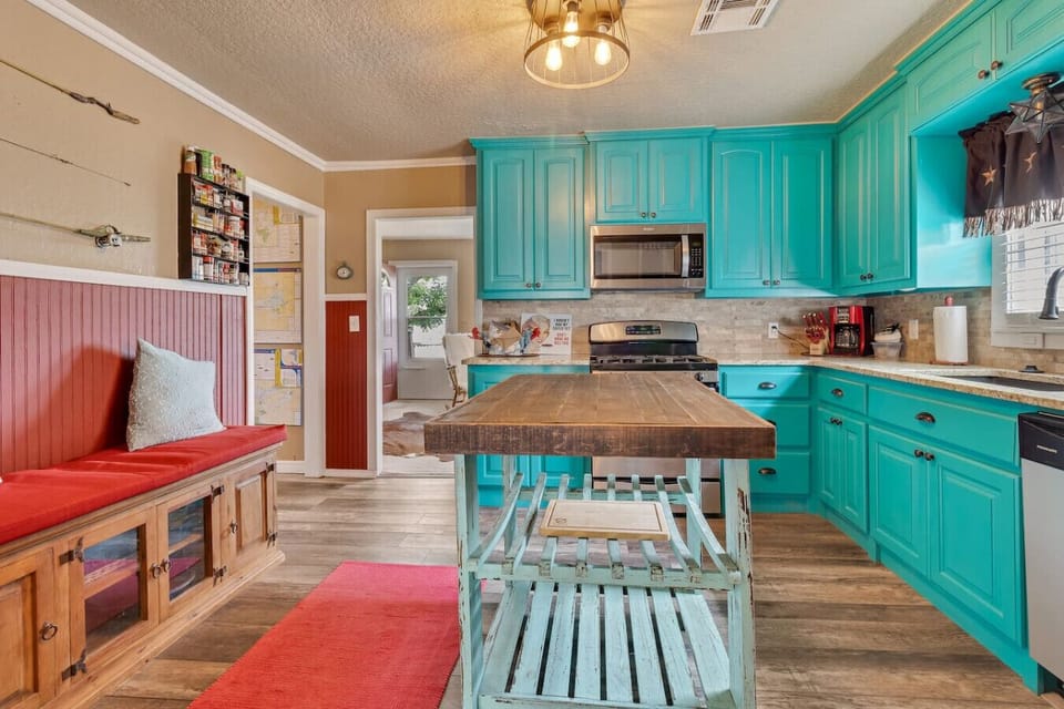Fully stocked kitchen