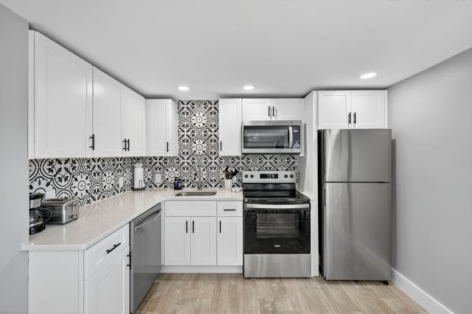 Updated kitchen with all of the extras for a comfortable stay