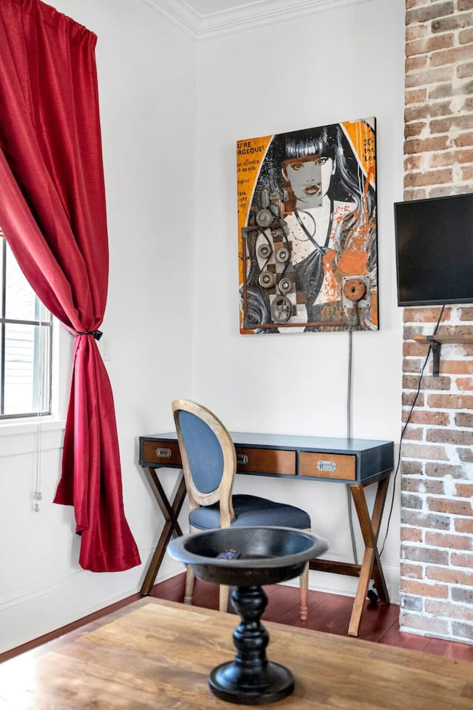 Workspace (desk & chair) in upstairs living room