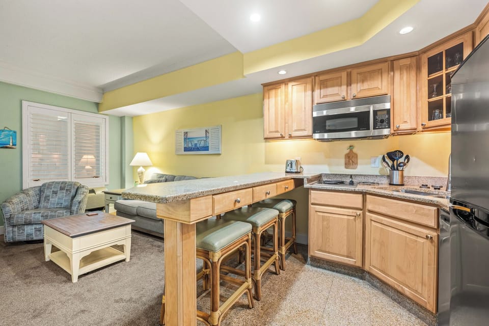 Kitchen Area with Bar Seating