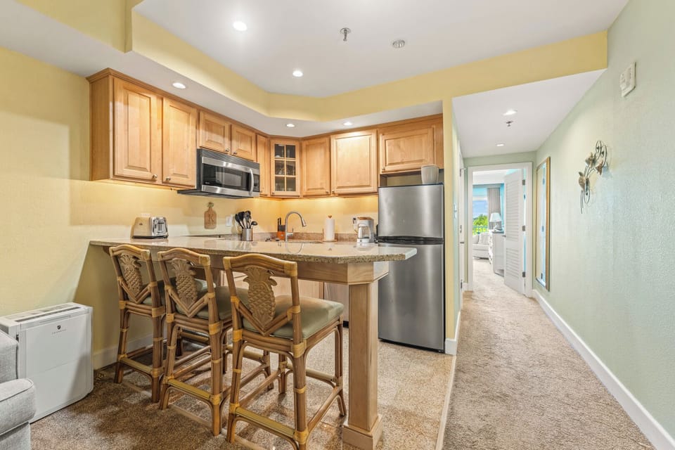 Kitchen Area with Bar Seating