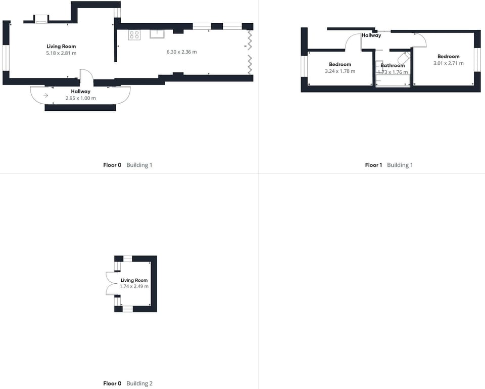 House | 2 bedrooms, desk