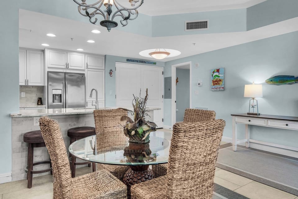 Dining and kitchen area