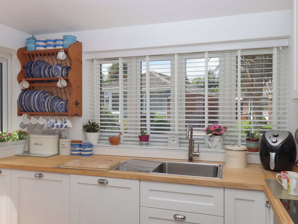 Fridge, dishwasher, cookware/dishes/utensils