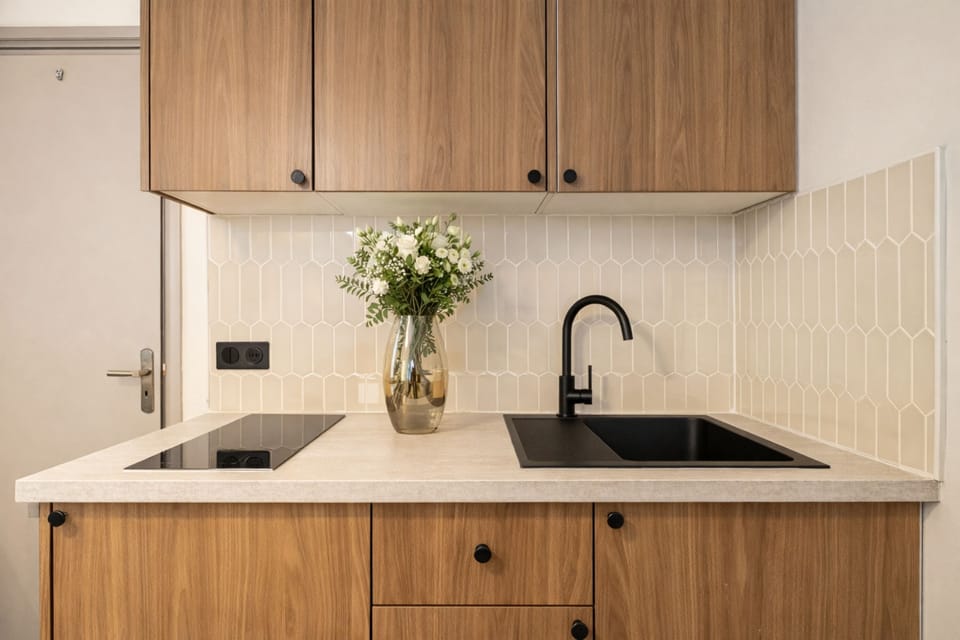 Standard Studio, Courtyard View | Private kitchen | Espresso maker, electric kettle, toaster, freezer