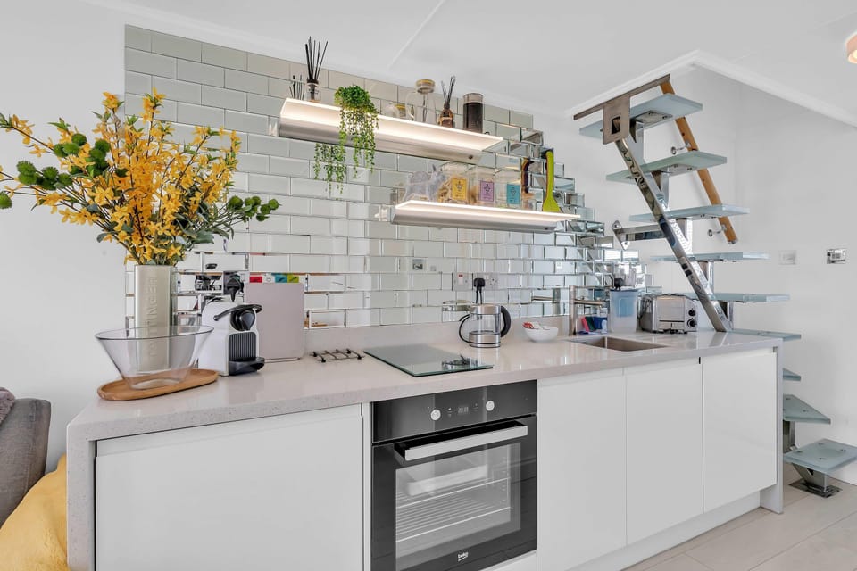 Modern kitchenette with modern amenities 