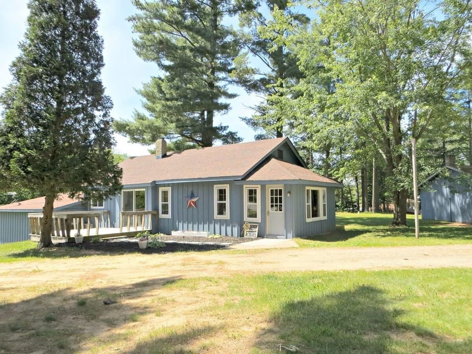 View of the main cabin from the property.
