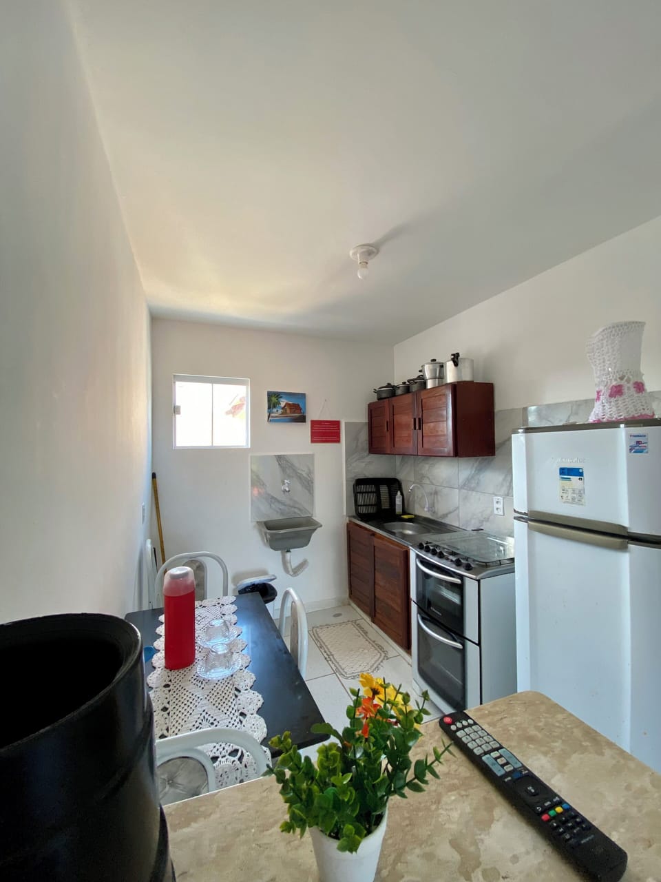 Family Apartment, Balcony | Private kitchen | Fridge