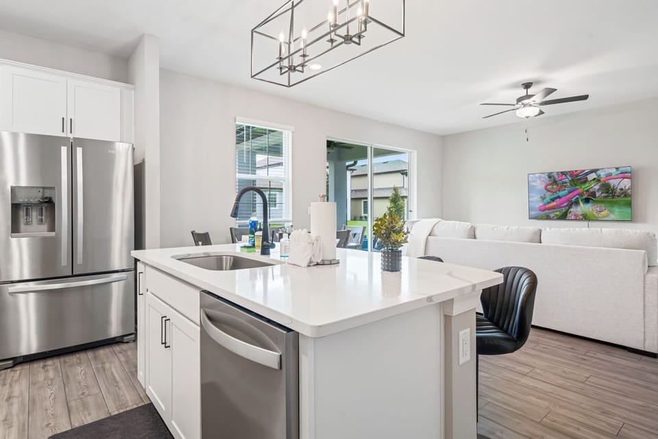 All stainless steel appliances in this home. 