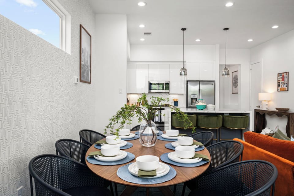 Enjoy seamless dining and entertaining in this open-concept space