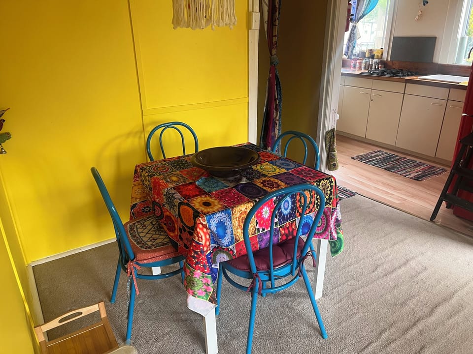 The dining area