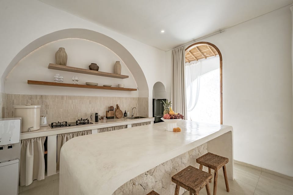 Luxury Villa, 2 Bedrooms, Patio, Pool View | Private kitchen | Fridge, stovetop, coffee/tea maker, electric kettle