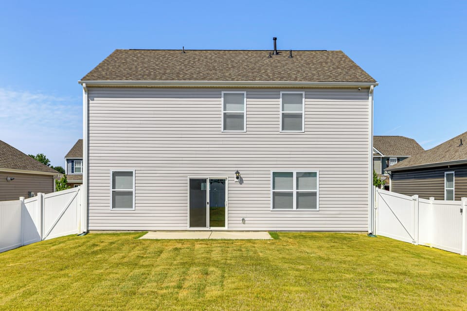 Back Exterior | Fenced Backyard