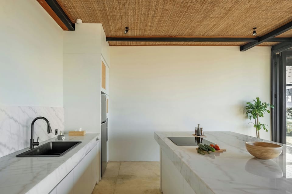 Family Villa, Ocean View | Private kitchen | Fridge, stovetop, coffee/tea maker, electric kettle