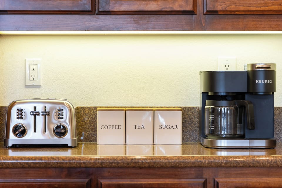 Coffee station.