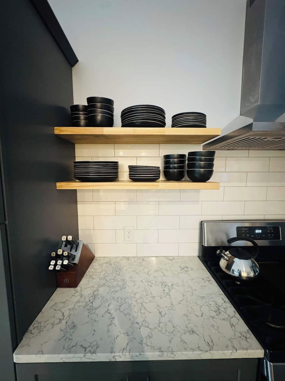Fully stocked kitchen