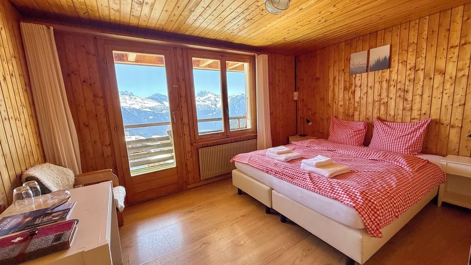 Double Room, Balcony, Mountain View | Free cribs/infant beds, free WiFi, bed sheets