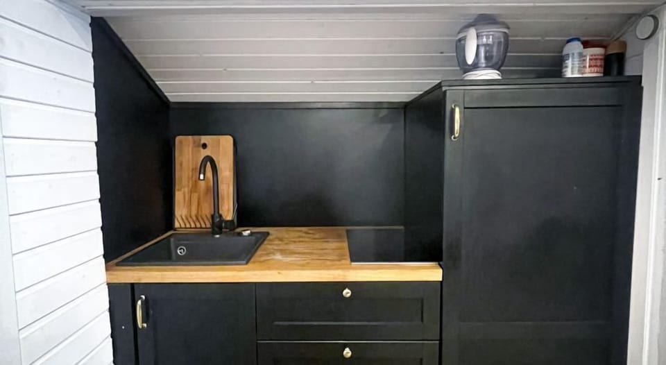 Chalet 1 | Private kitchen | Mini-fridge, microwave, espresso maker, coffee/tea maker